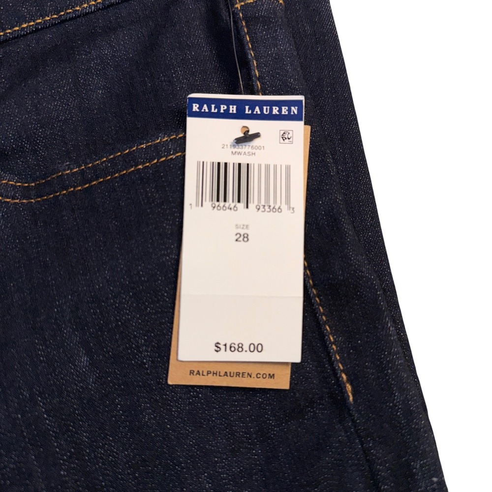 Polo Ralph Lauren High Rise Skinny Jeans 28 Indigo Dark Wash Stretch Denim NEW - Picture 3 of 6